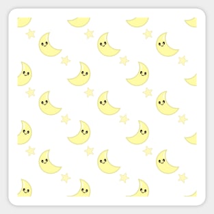 Kawaii Cute Moon Pattern Sticker